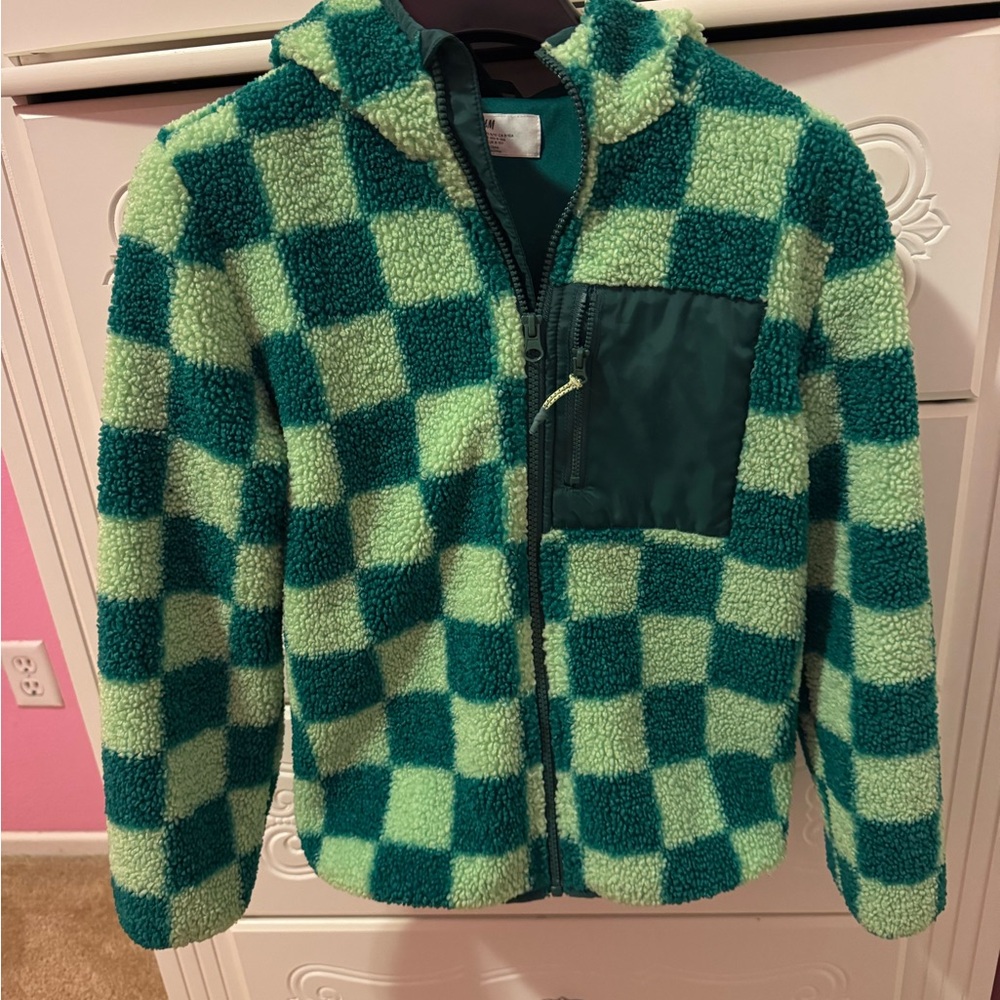 H&M Teal Fleece Jacket